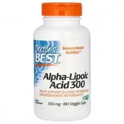 Kwas alfa-liponowy (Alpha Lipoic Acid) - 300 mg, 180 kapsułek (Doctor's Best)