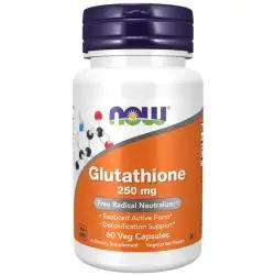 Glutation (Glutathione) - 250 mg, 60 kapsułek (NOW Foods)