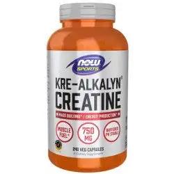 Kre-Alkalyn Creatine, Kreatyna -  4500 mg, 240 kapsułek (NOW Foods)